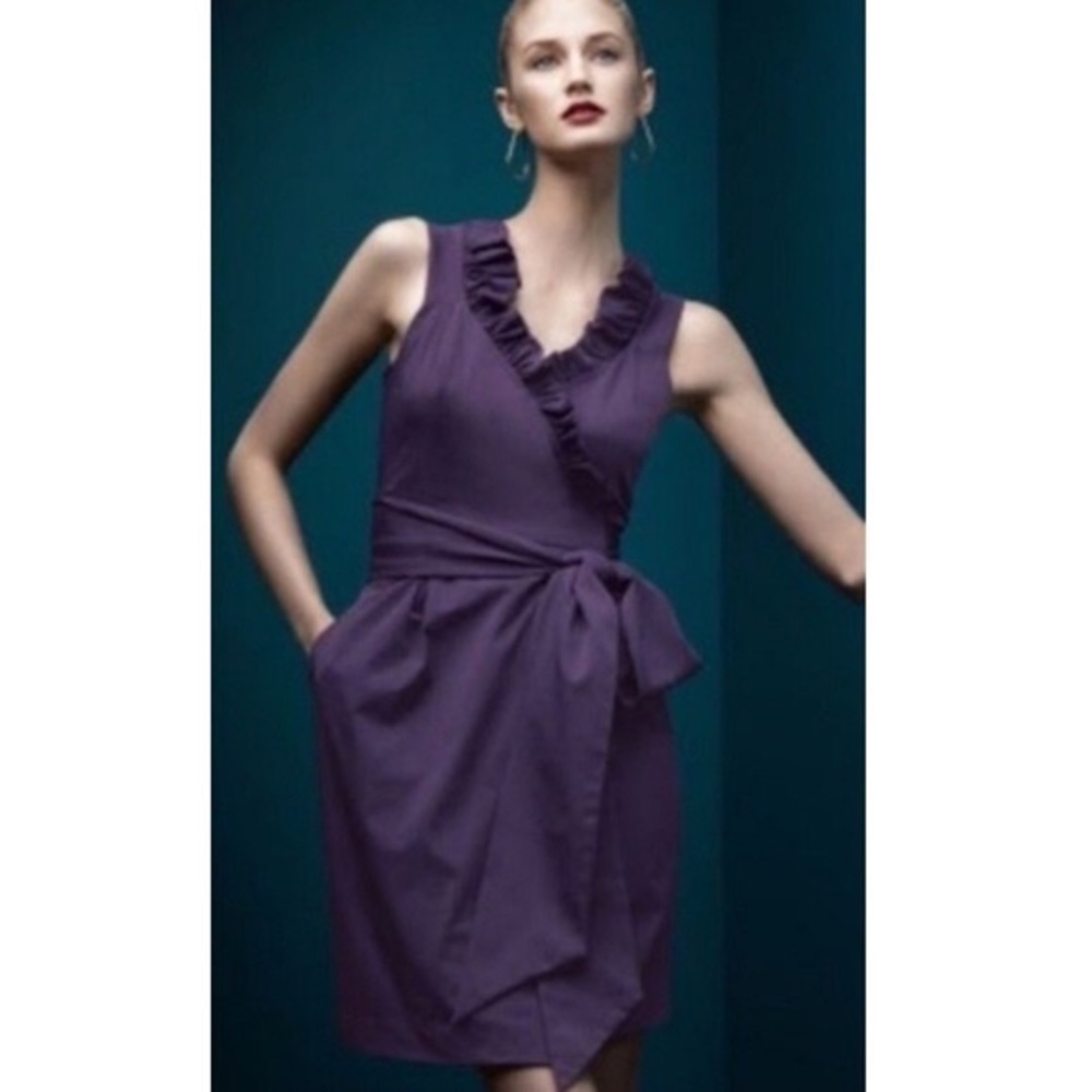 Diane Von Furstenburg Purple Hampton Wrap Dress 2